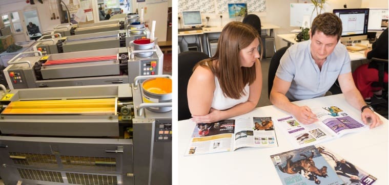 Pre production and production images of The Thirsk Weekly News