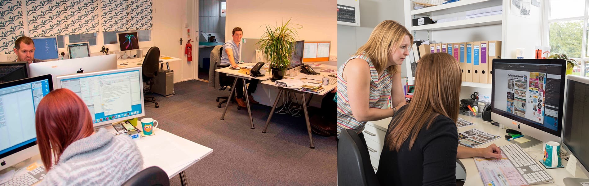 Front office and Pre production of The Thirsk Weekly News